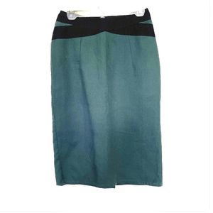 Tulle Womensl Skirt Sz Medium Color Block Straight Pencil Businesswear Workwear